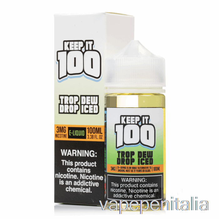 Vape Italia Iced Trop Dew Drop - Keep It 100 - 100ml 6mg